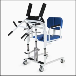 All-in-One Mobile Commode, Wheelchair & Shifting Aid for Safe Showering