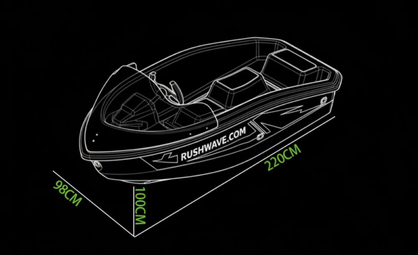 Mini Jet Boat with Automatic drive functions for elderly fun