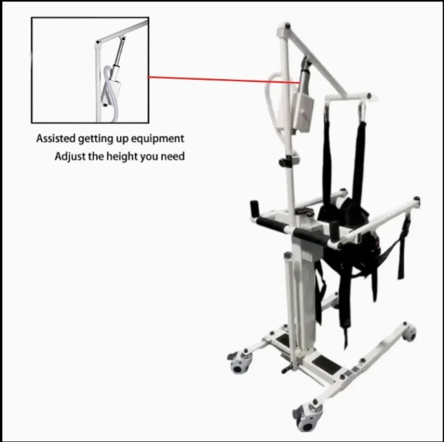 Removable Body Lift Wheelchair with Toilet Sling - Image 4