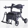 3 in 1 wheelchair 3 in 1 Folding Electric Wheelchair with Two Rear Controller Easy Homecare Patient Rehabilitation Training