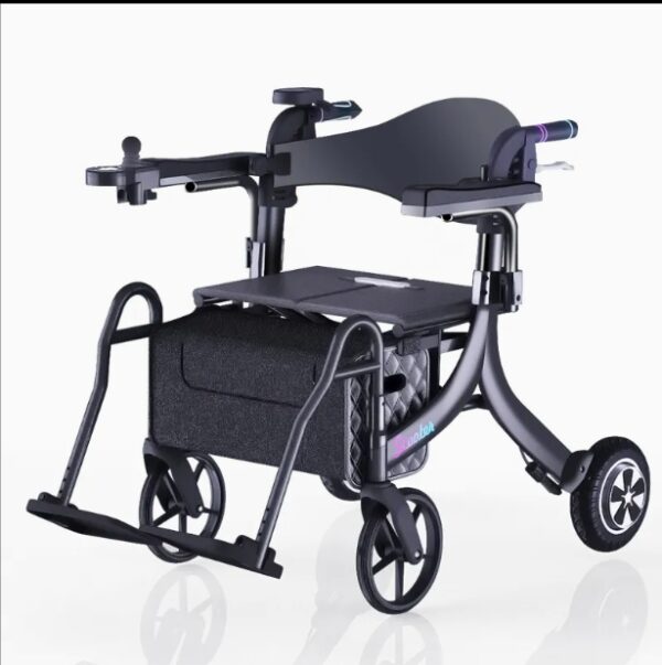 3 in 1 wheelchair 3 in 1 Folding Electric Wheelchair with Two Rear Controller Easy Homecare Patient Rehabilitation Training