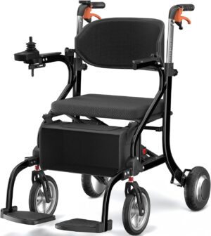 FreeWink 3-in-1 Electric Wheelchair Rollator Walker
