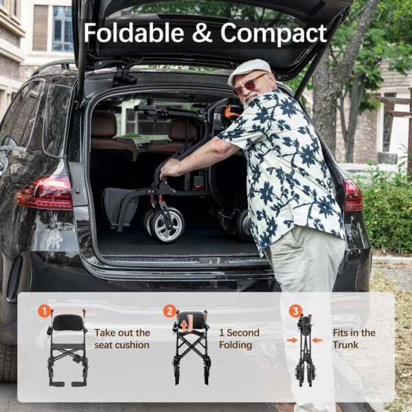 3 in 1 rollator6 FreeWink 3-in-1 Electric Wheelchair Rollator Walker