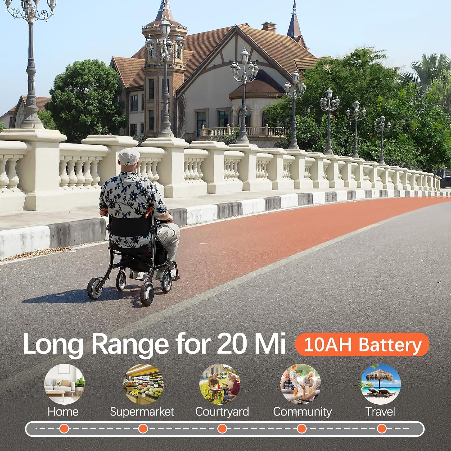 3 in 1 electric wheelchair rollator walker