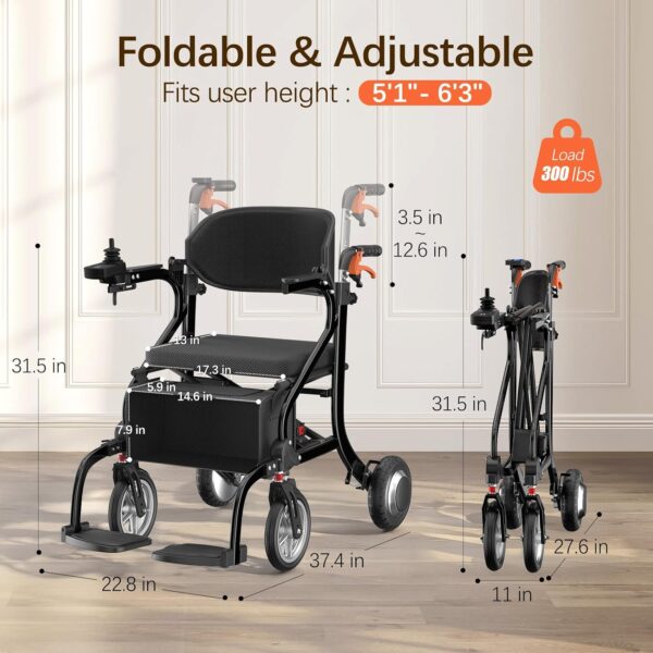 3 in 1 rollator8 3 in 1 electric wheelchair rollator walker